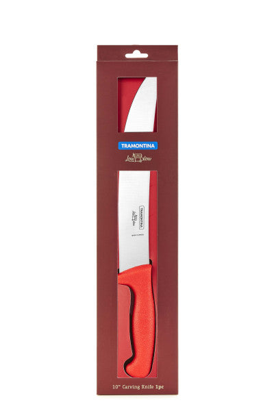 Tramontina Low & Slow Carving Knife Red Handle - 25cm - 1