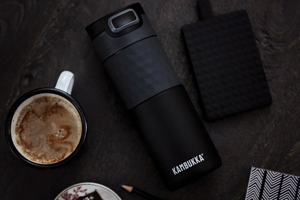 Kambukka Etna Grip 3-in-1 Snapclean® Travel Mug Black Steel - 500ml - 2