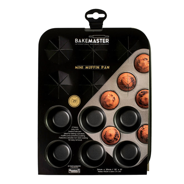 Bakemaster 12 Cup Mini Muffin Pan 26 x 20cm/4.5 x 2cm - Non-stick - 2