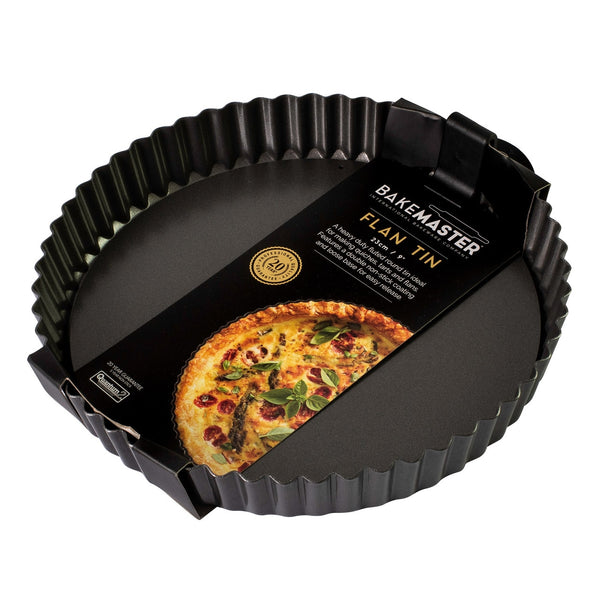 Bakemaster Loose Base Rnd Flan/Quiche Pan, 23cm X 3.5Cm - Non-Stick - 1
