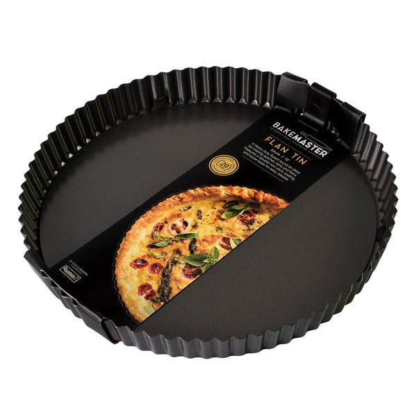 Bakemaster Loose Base Round NonStick Flan/Quiche Pan - 30cm X 3.5cm - 1