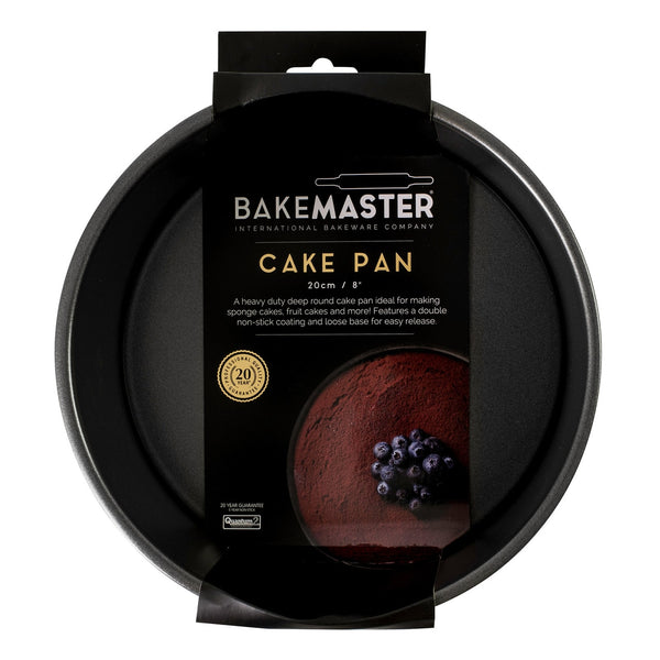 Bakemaster Nonstick Loose Base Round Deep Cake Pan - 20cm X 8cm - 2