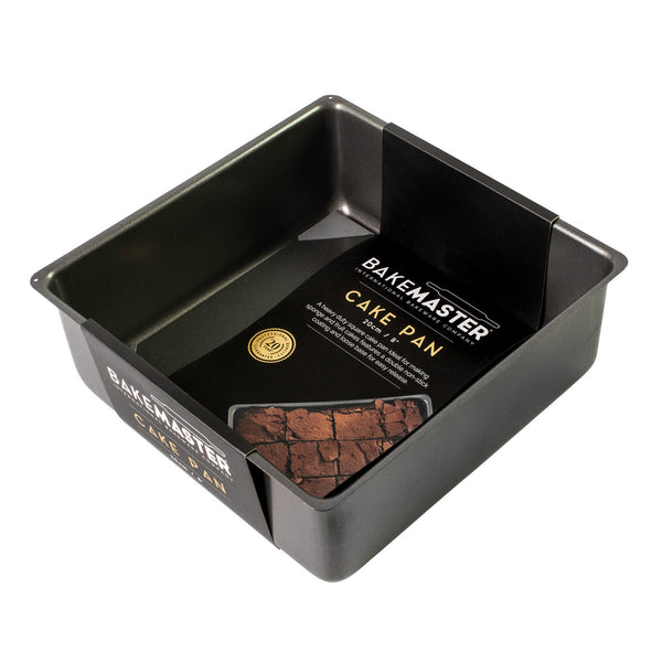 Bakemaster Loose Base Sq Deep Cake Pan 20 x 20 x 7cm - Non-stick - 1
