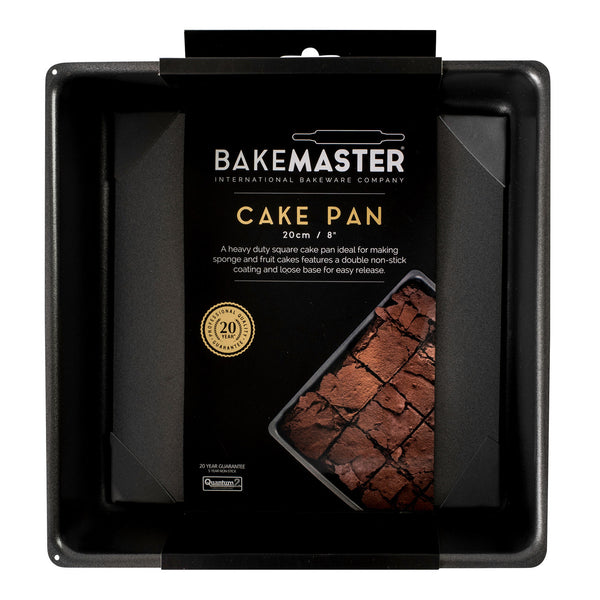 Bakemaster Loose Base Sq Deep Cake Pan 20 x 20 x 7cm - Non-stick - 2