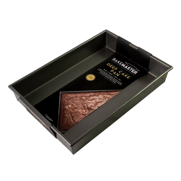 Bakemaster Nonstick Rectangular Deep Cake Pan - 35cm x 24cm X 5cm - 1