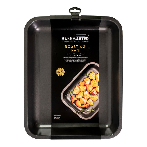 Bakemaster Nonstick Large Roasting Pan - 39cm X 31cm X 5cm - 2