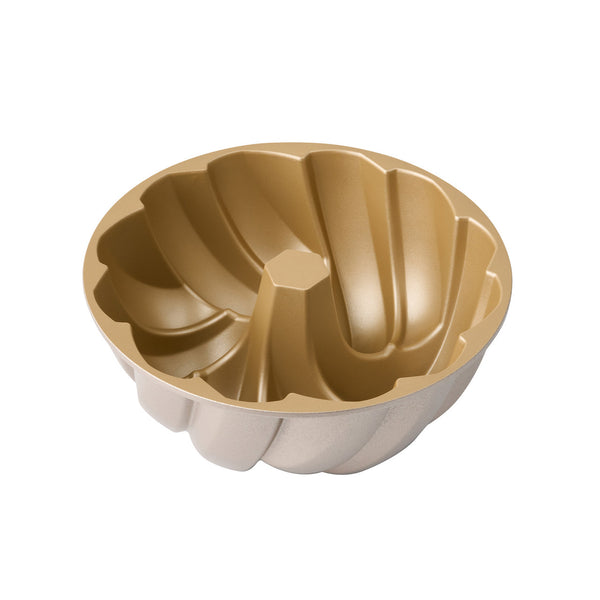 Bakemaster Braided Fluted Ring Cake Pan 24 x 24 x 9.8cm - Champagne - 1