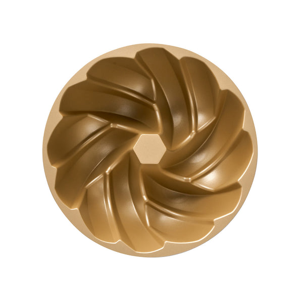 Bakemaster Braided Fluted Ring Cake Pan 24 x 24 x 9.8cm - Champagne - 3
