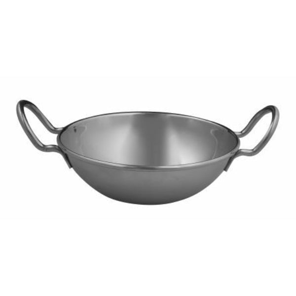 Avanti Polished Stainless Steel Balti Dish With Handles Large - 26cm - 1