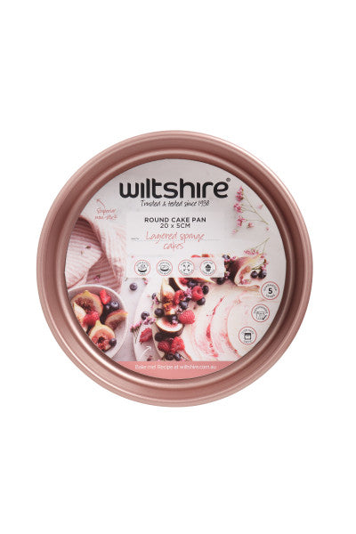 Wiltshire Rose Gold Round Cake Pan 20cm - 1