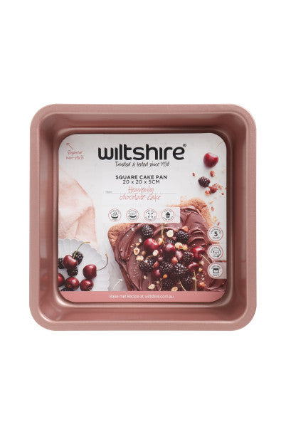 Wiltshire Rose Gold Square Cake Pan 20cm - 1