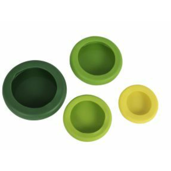 Avanti Hugger Food Saver, Green Multi Silicone – Set Of 4 - 1