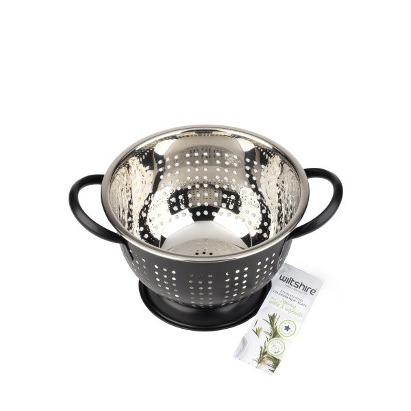 Wiltshire Extra Deep Colander 18cm - Black - 1