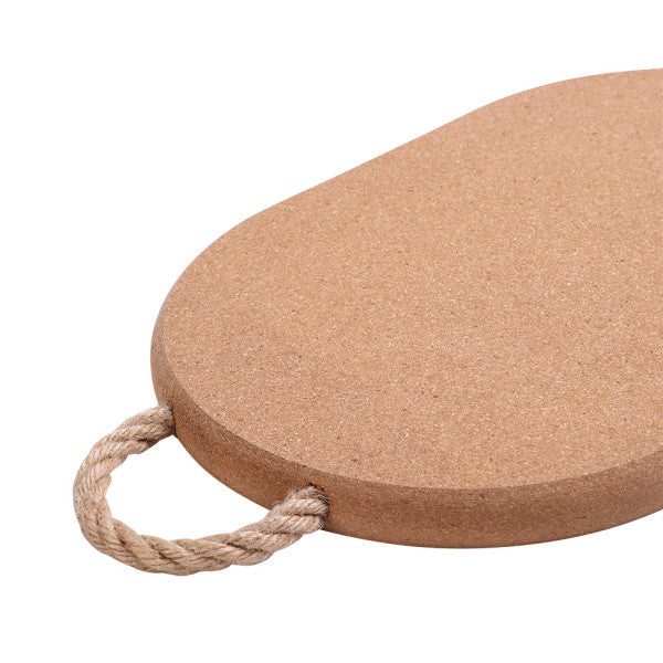 Wiltshire Deluxe Cork Trivet with Rope Handle Oval 30 x 20 x 2cm - 2