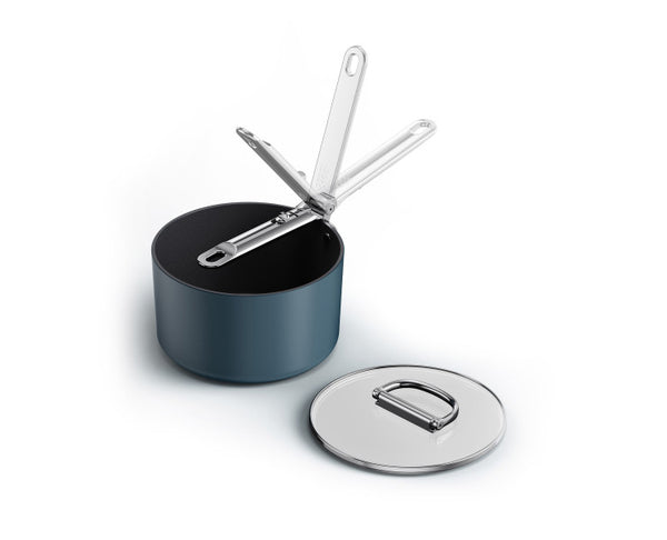 Joseph Joseph Space 23cm/5.4qt Non-Stick Saucepan & Lid - 1