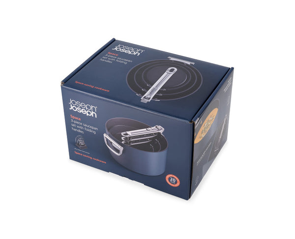 Joseph Joseph Space 3 Piece Non-Stick Saucepan Set - 1