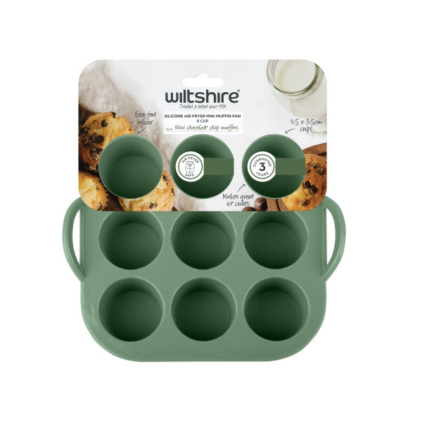 Wiltshire Silicone Air Fryer Mini Muffin Pan 9 Cup - 1