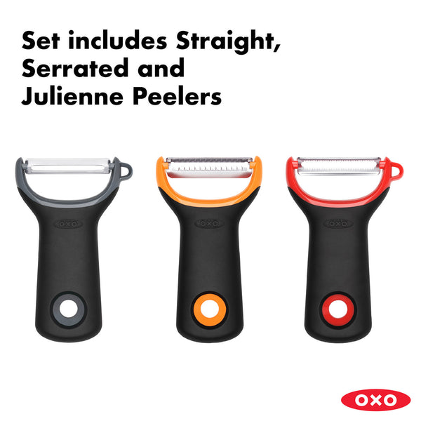 Oxo 3-Piece Assorted Prep Peeler Set - 3