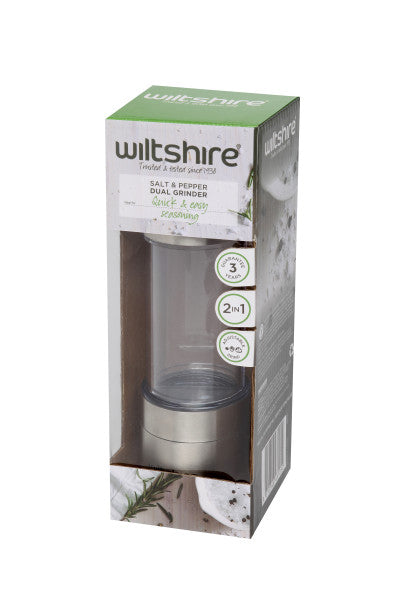 Wiltshire Dual Grinder Stainless Steel 19cm - 1