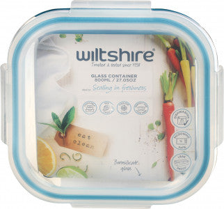 Wiltshire Square Glass Container - 800ml - 1