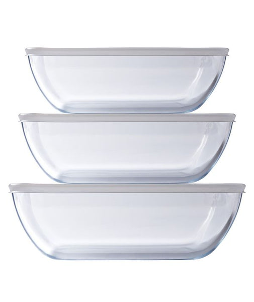 O cuisine 6 Piece Storage Set (3 Dishes + 3 Lids) - 1