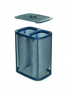 Joseph Joseph Tota Trio Laundry Separation Basket Carbon Black - 90L (Two 45L Fabric Tote Bags) - 2