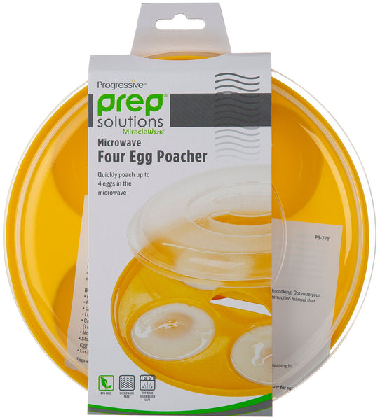 Progressive Prep Solutions Microwave Four Egg Poacher - 2