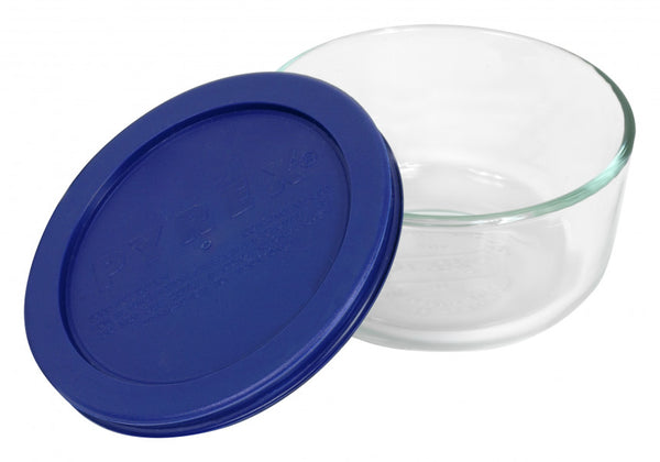 Pyrex Simply Store™ Round Container with Blue Lid - 470mL (2 Cups) - 1