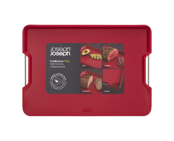 Joseph Joseph Cut & Carve Plus Large Chopping Board Red - 1