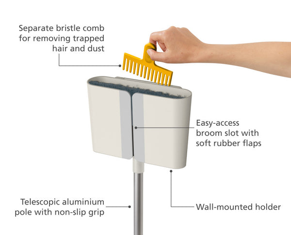 Joseph Joseph CleanTech Wall-Mounted Broom - 3
