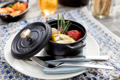 Staub Cast Iron Round Cocotte Black - 24cm - 1