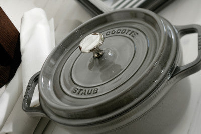 Staub Cast Iron Round Cocotte Graphite - 24cm - 1