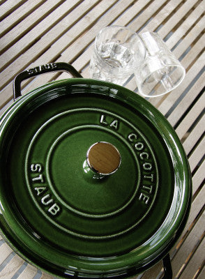Staub Cast Iron Round Basil Green - 24cm - 2