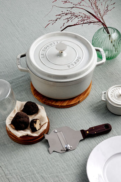 Staub Cast Iron Round Cocotte White Truffle - 28cm - 1