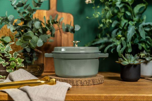 Staub Cocotte Round 26cm - Eucalyptus - 3