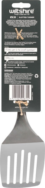 Wiltshire Eco Slotted Stainless Steel Turner - Pine - 2