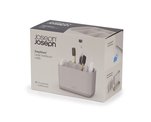 Joseph Joseph EasyStore Large Toothbrush Caddy ABS – Ecru - 1