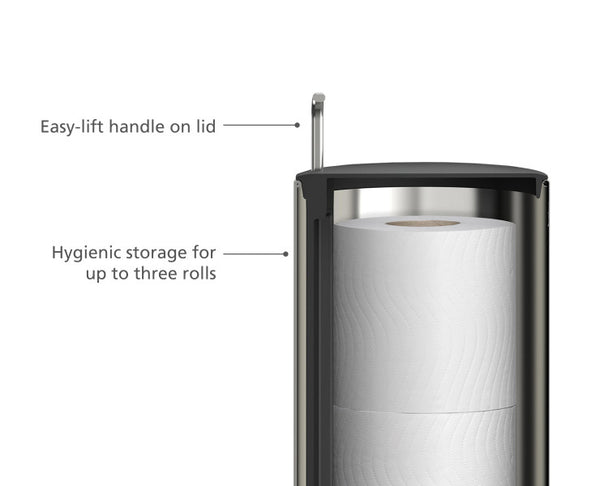 Joseph Joseph Luxe Steel Toilet Roll Holder - 2