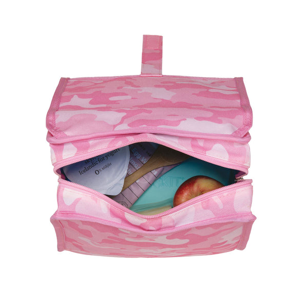 PackIt Freezable Lunch bag Pink Camo - Chill a Meal And a 340ml Drink For Hours - 1