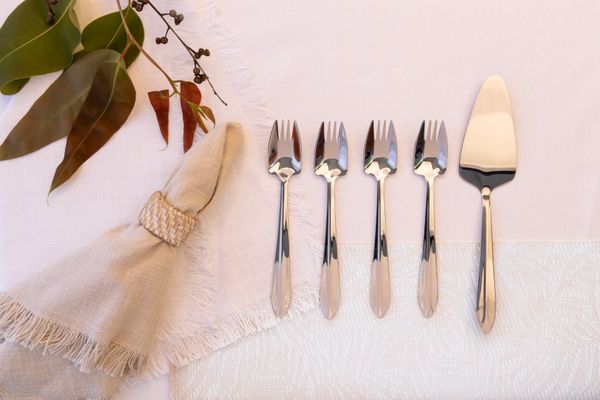 Splayd 74137 - SS Mirror Cake Server & Splayd Set/5 - 2