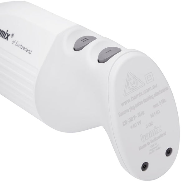 Bamix Mono Immersion/Stick Blender Stainless Steel Blades - 140W White - 3