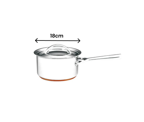 Essteele Per Vita Stainless Steel Saucepan - 18cm/2.8L - 1
