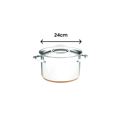 Essteele Stainless Steel Per Vita Covered Stockpot - 24cm/7.1L - 1