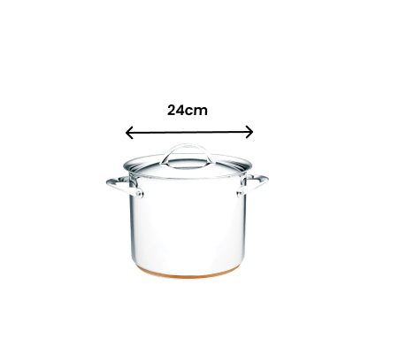 Essteele Stainless Steel Per Vita Covered Stockpot - 24cm/9.0L - 1