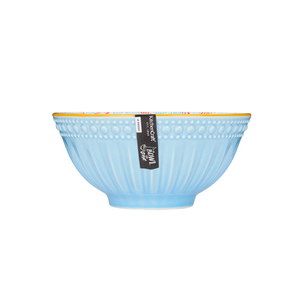 Mikasa Does it All Ceramic Bowl - Blue Mosaic - 15.7cm - 2