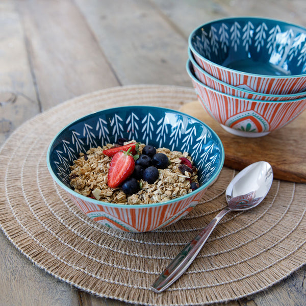 Mikasa Does it All Ceramic Bowl - Mixed Folk - 15.7cm - 2