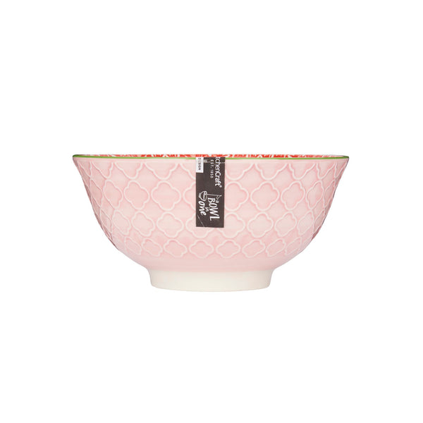 Mikasa Does it All Ceramic Bowl - Red Demask - 15.7cm - 2
