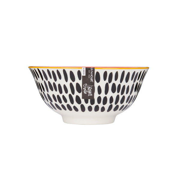 Mikasa Does it All Ceramic Bowl - Red Swirl - 15.7cm - 3