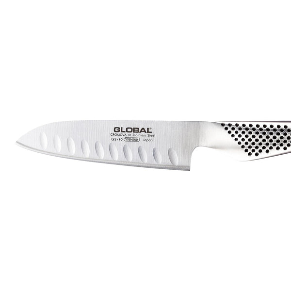 Global Classic Fluted Santoku Knife Steel - 13cm - 2