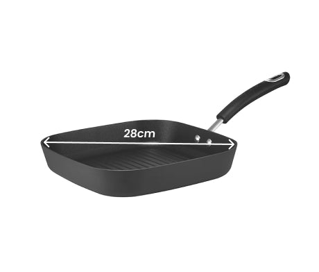Circulon Total Hard Anodised Aluminium Nonstick Grill Pan Non - 28Cm - 1
